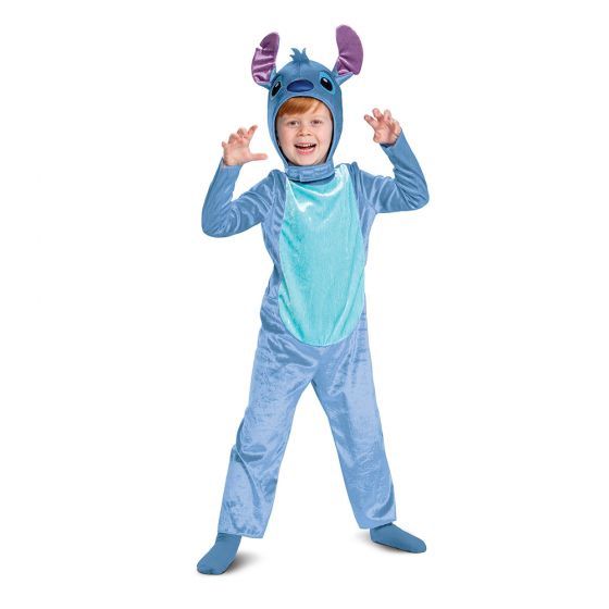 Stitch Toddler Classic Costume – Jumpsuit with Character Hood, Size: 2T