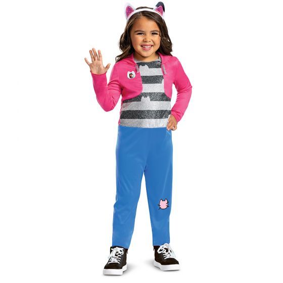 Gabby Classic Toddler Costume – Jumpsuit &amp; Headband, Size: 3T-4T