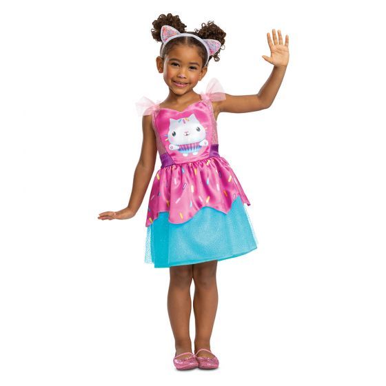 Cakey Cat Toddler Classic Costume – Dress &amp; Character Headband, Size: 2T