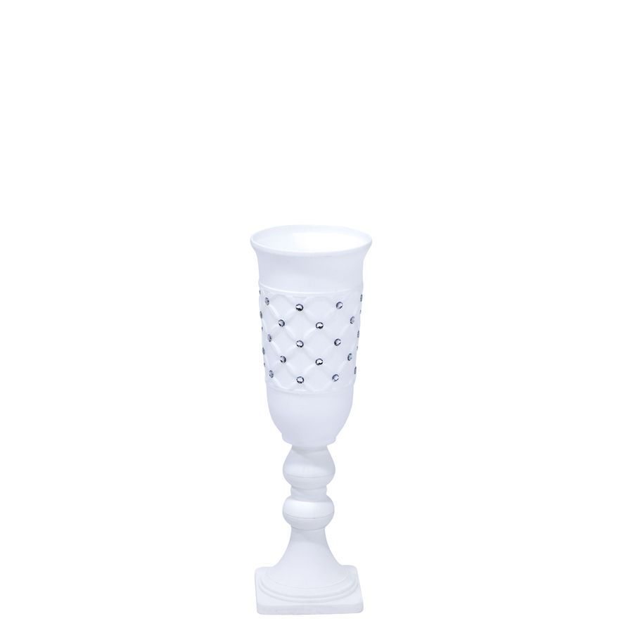 Plastic Urn (7½" x 23½" | Silver Rhinestone