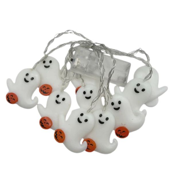 Halloween Ghost String Lights – 5 Ft, Battery Operated