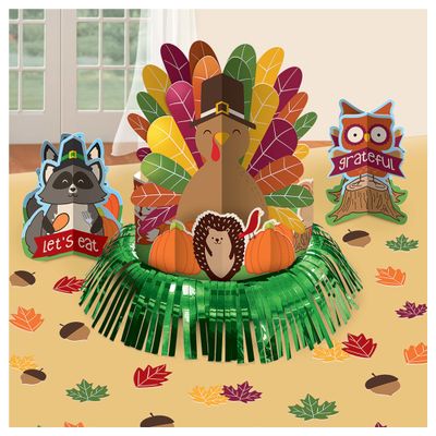 Gobble Gobble Thanksgiving Table Decorating Kit 23pc