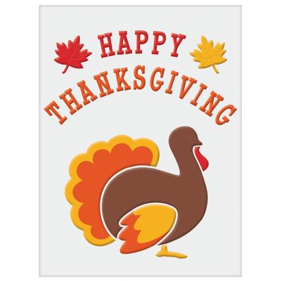 Thanksgiving Gel Cling Decals 24ct