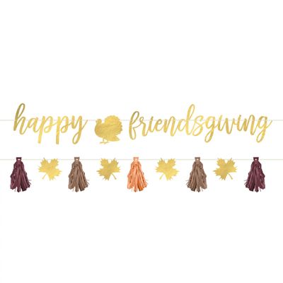 Happy Friendsgiving Banner Set, 6ft, 2pc