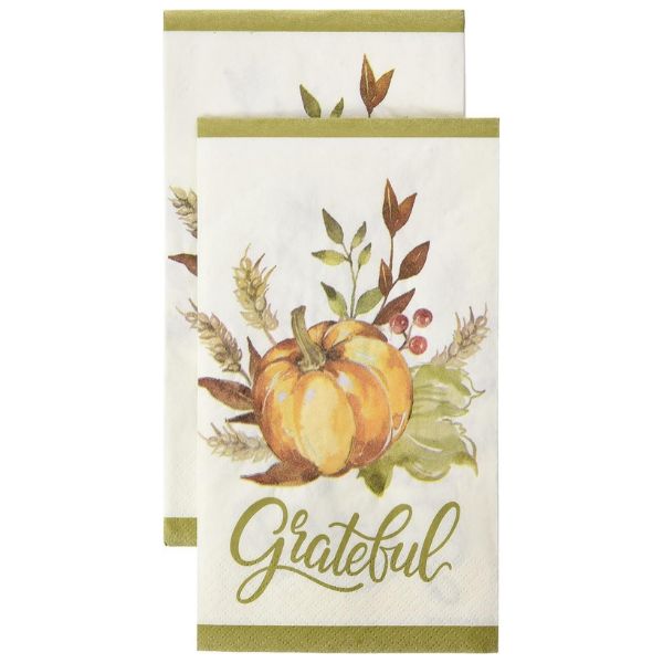 Grateful Thanksgiving Guest Towels, 2-Ply, 16ct – 12 7/8" x 15 5/8"