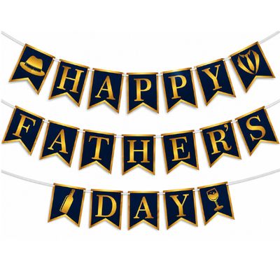 Father’s Day Banner 9 ft with Ribbon – 5.5" x 7" Letters