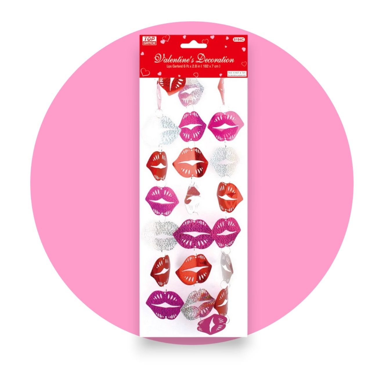 Lips Garland – 6ft x 2.8 inches