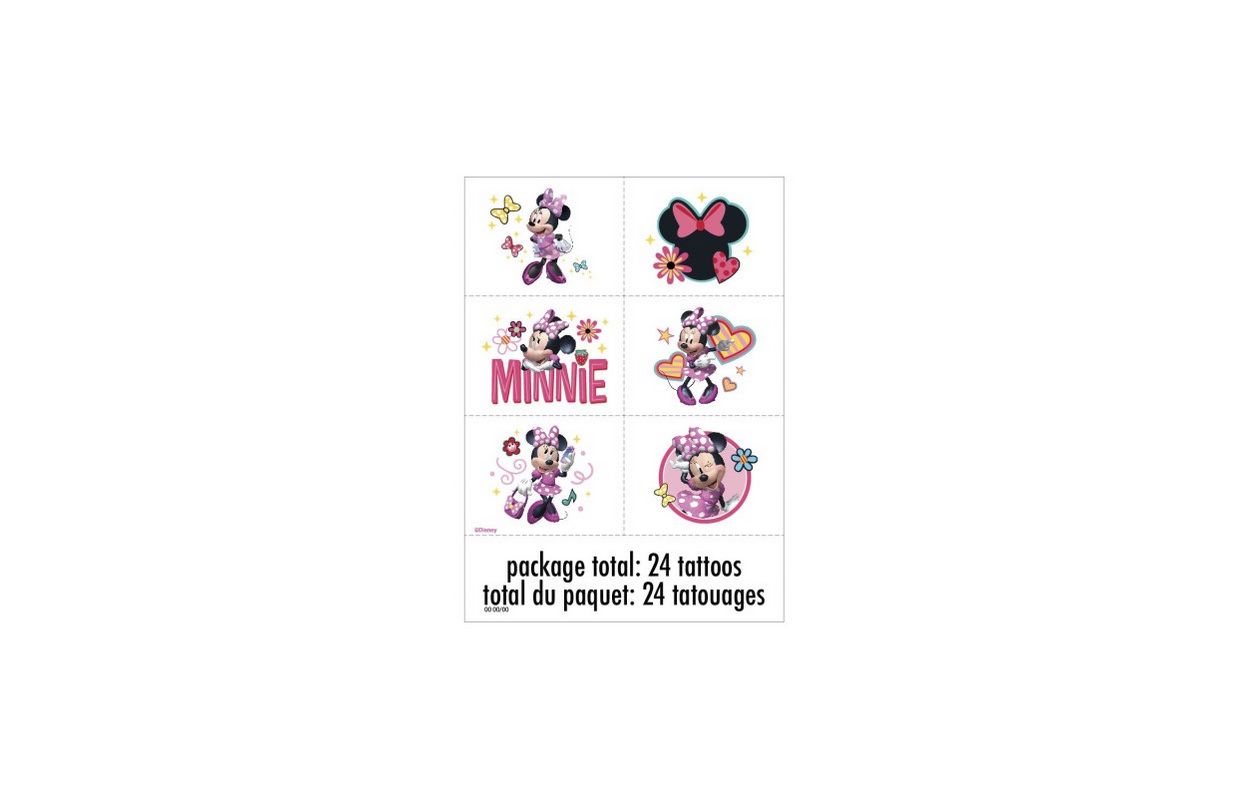 Disney Iconic Minnie Mouse Tattoos 24ct