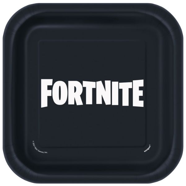 Fortnite Square 7" Dessert Plates – 8 Ct
