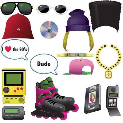 90's Photo Fun Signs – 16-Piece Set