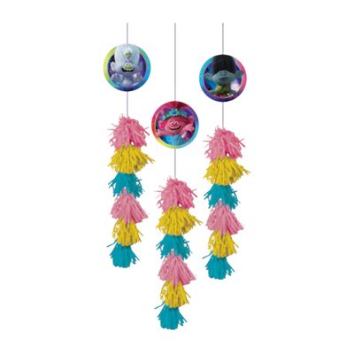 TROLLS World Tour 2020 DANGLE TASSEL DECORATIONS (3ct)