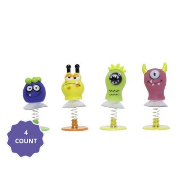 Cute Monsters Spring Pop Up Toy Favors 4ct