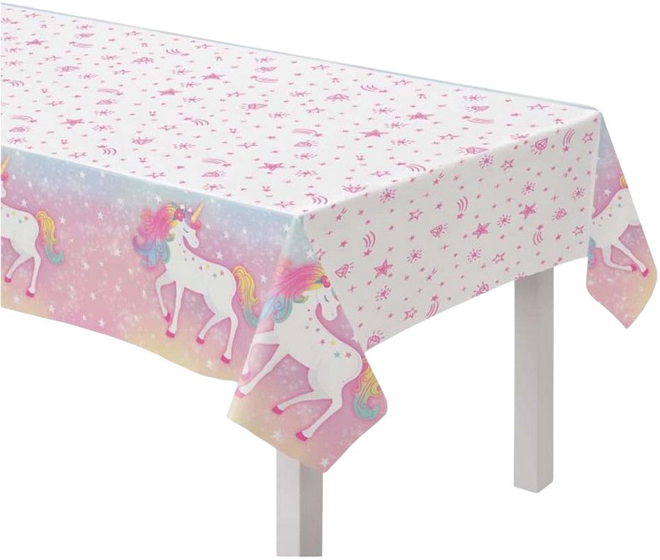 Unicorn Platic Table cover 52" x 96"