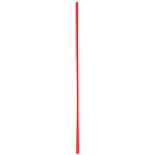 7 1/2" Red and White Unwrapped Coffee Stirrer - 1000/Box
