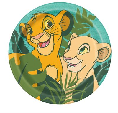 Disney Lion King Round 9" Dinner Paper Plates - 8ct