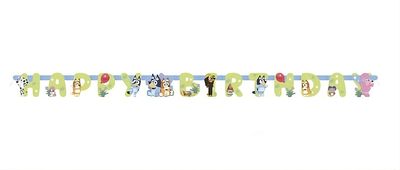 Bluey "Happy Birthday" Jointed Banner 6 ft