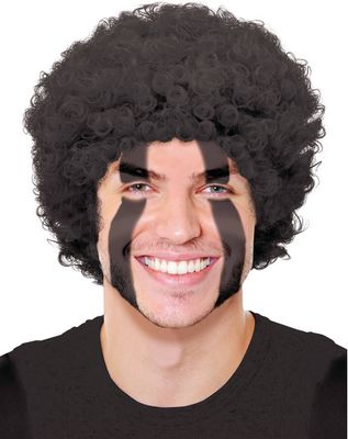 Short Curly Hairm/afro  Wig, Black color, One Size