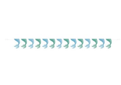 Mermaid Glitter Garland – 9 ft