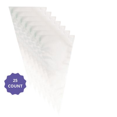 Clear Large Cone Cellophane Bags – 25ct