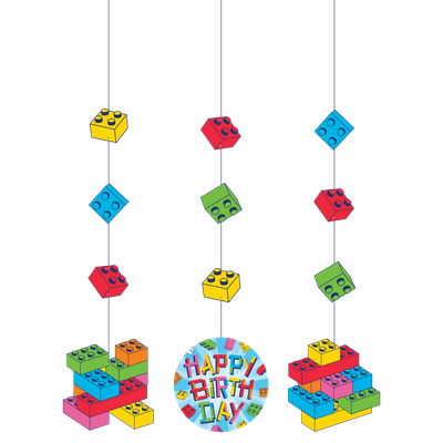 Block Bash Hanging Cutouts 7" x 32"