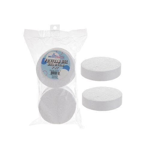 6 pcs 4" Poly Foam Craft Disc