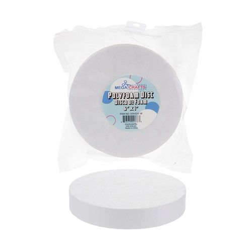 2 pcs 6" Poly Foam Craft Disc