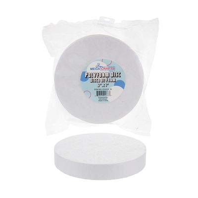 2 pcs 6" Poly Foam Craft Disc