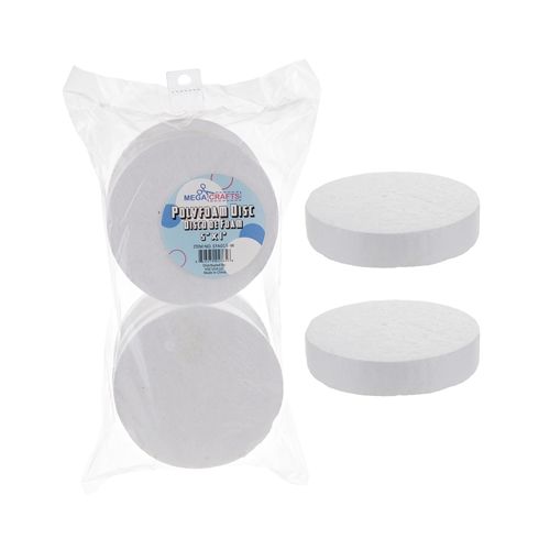 6 pcs 5" Poly Foam Craft Disc