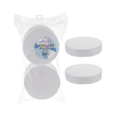6 pcs 5" Poly Foam Craft Disc