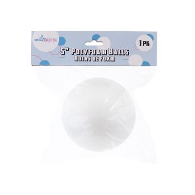 1 pc 5" Poly Foam Craft Ball