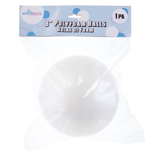 1 pc 8" Poly Foam Craft Ball