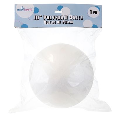 1 pc 10" Poly Foam Craft Ball