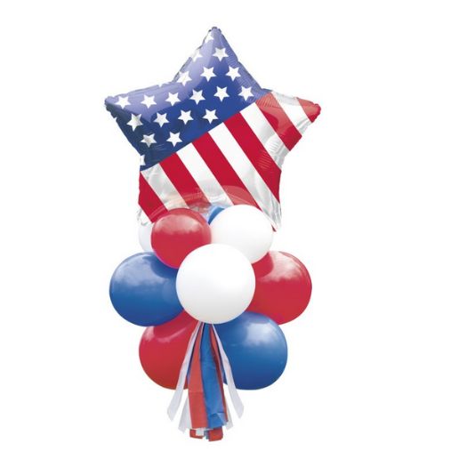 Patriotic Foil &amp; Latex Balloon Yard Sign Kit
