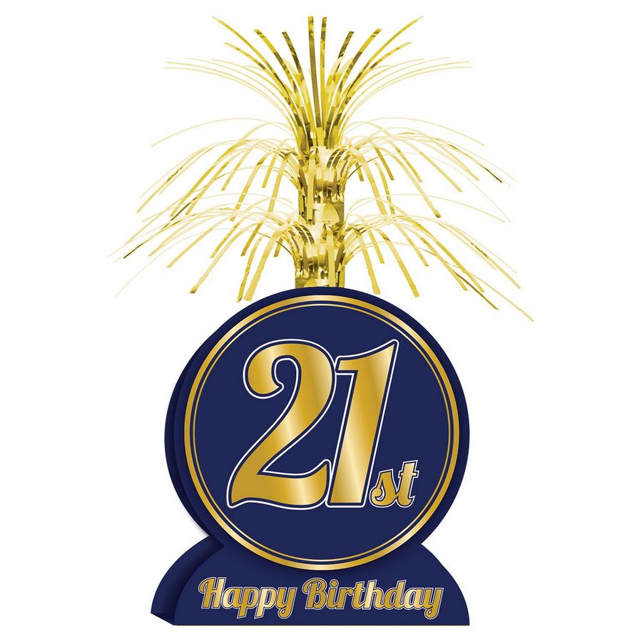 21st Birthday Waterfall Centerpieces – 13"