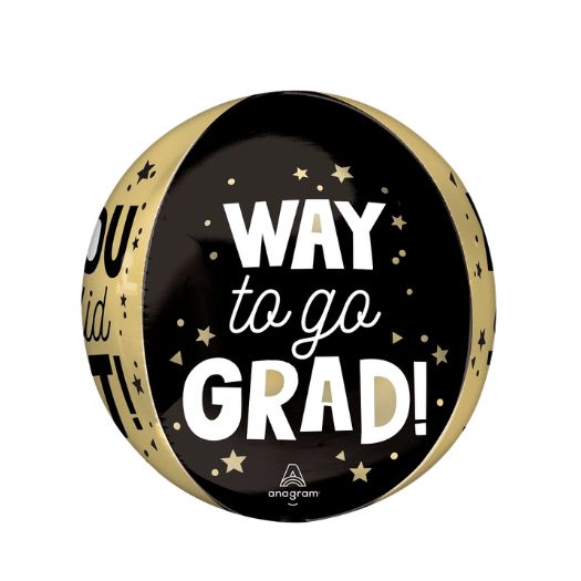 Orbz “Way to Go, You Did It!” Grad Balloon – 16″