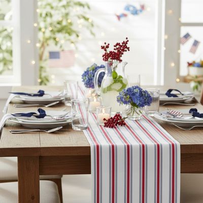 Peppy Patriotic Paper Table Runner – 8 Feet of Festive Flair