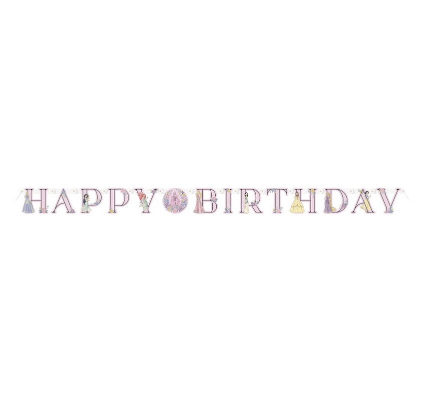Disney Princess "Happy Birthday" Jointed Banner – 6 ft