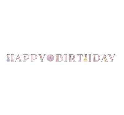 Disney Princess "Happy Birthday" Jointed Banner – 6 ft