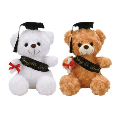 10" Graduation Bear – Brown or White (Assorted)