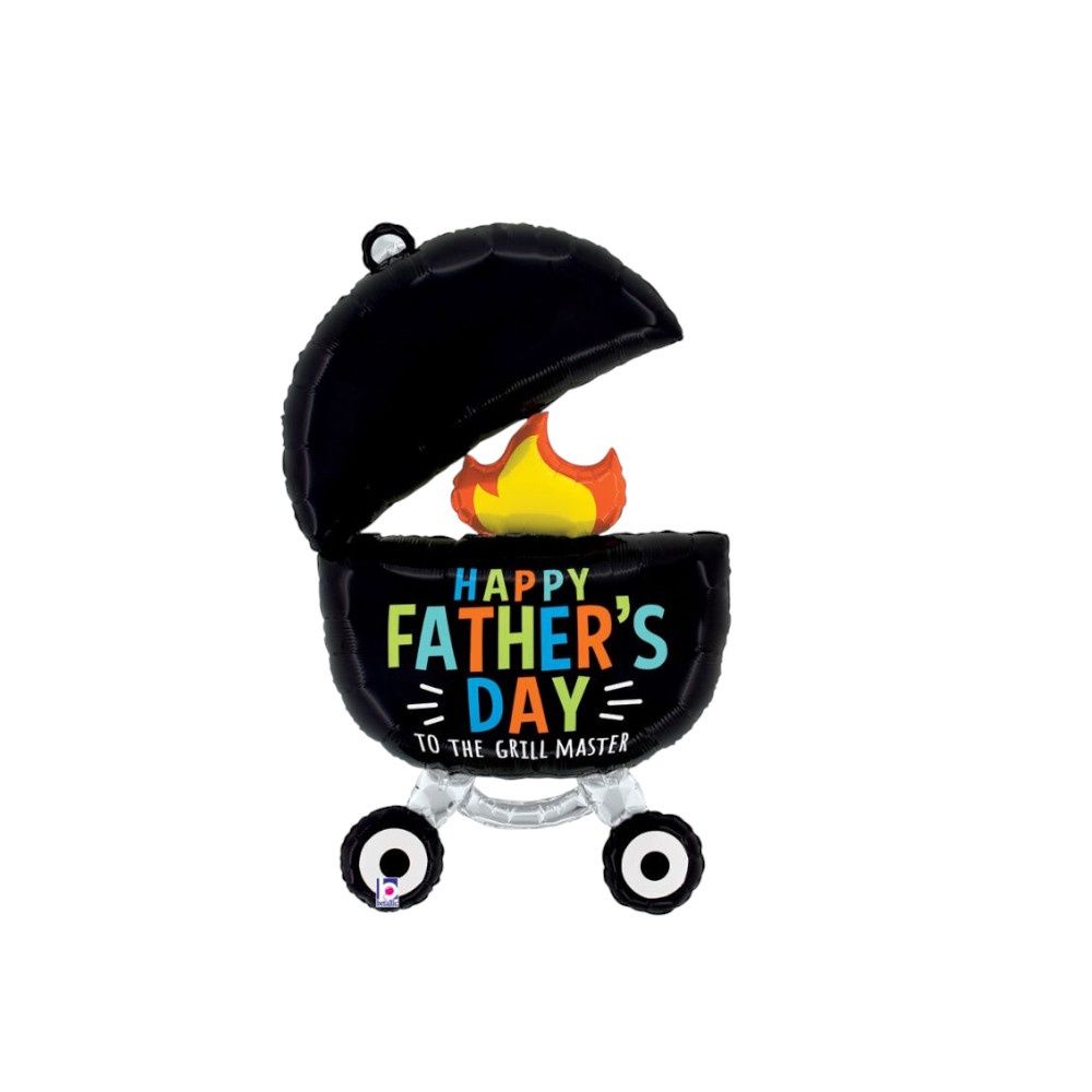 34" Large Shaped "Happy Father's Day Grill Master" Balloon