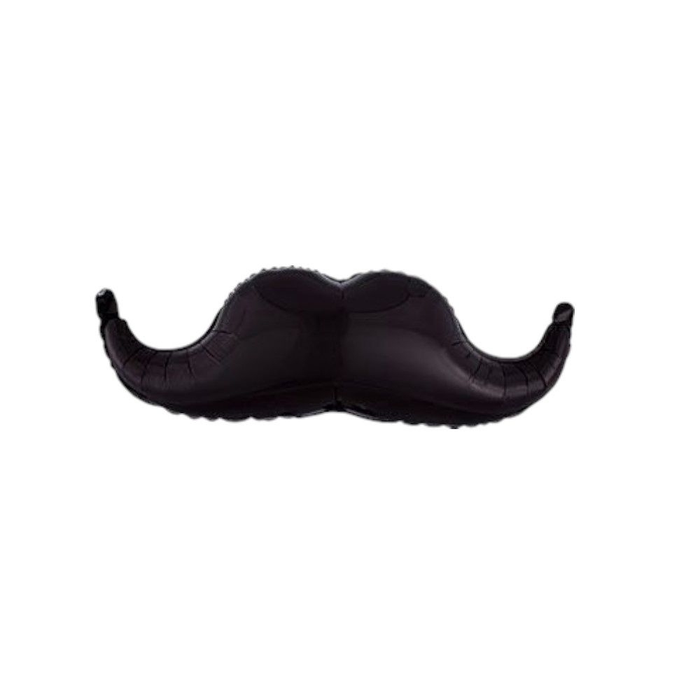 35" Large Shaped Black Mustache Foil Balloon | Father's Day Party Balloon