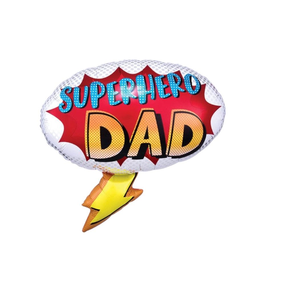Superhero Dad Foil Balloon 27" | Father's Day Balloon Decoration