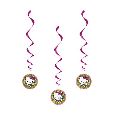 Hello Kitty and Friends 26" Hanging Swirl Decorations  3ct