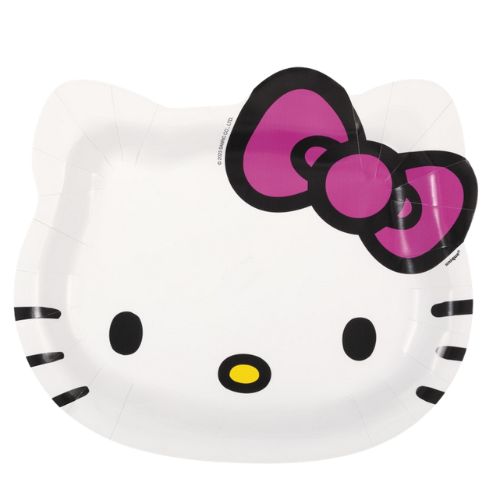 Hello Kitty &amp; Friends Face-Shaped Plates – 8.5", 8ct