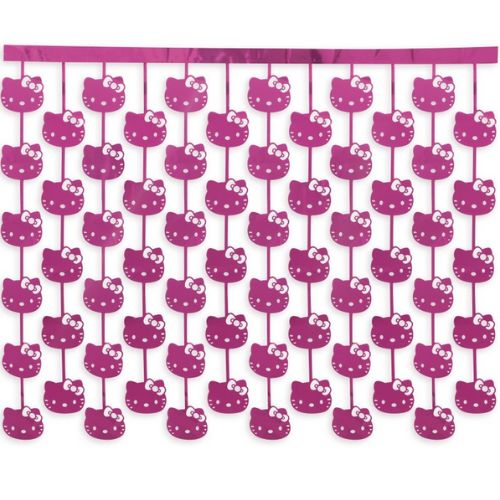 Hello Kitty and Friends Diecut Faces Pink Foil Fringe Photo Backdrop – 5ft x 4ft