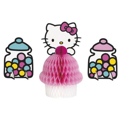 Hello Kitty and Friends Assorted Honeycomb Centerpiece Decorations  3ct