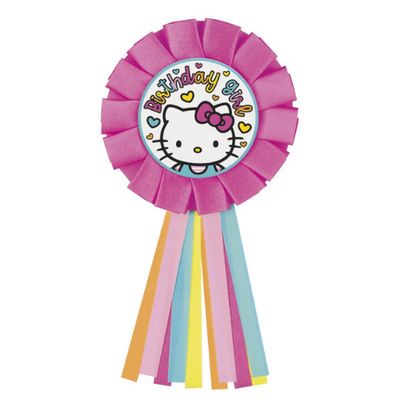 Hello Kitty &amp; Friends "Birthday Girl" Badge – 3.63" x 0.31" x 7.63"