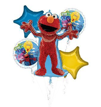 Elmo Sesame Street Balloon Bouquet – 5pcs Elmo Sesame Street Balloon Bouquet – 5pcs