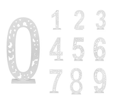 Wood-Look PVC Numbers with Base – 7¾" x 2¼" x 15¼"