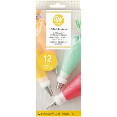 12" disposable decorating piping bags (12-count) at Party Razzle Baltimore. Perfect for cake decorating, frosting, cookie
